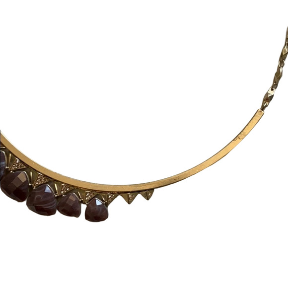 Simply Vera Vera Wang gold, purple stone necklace - Picture 5 of 8